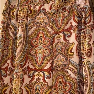 Fun paisley print palazzo pants